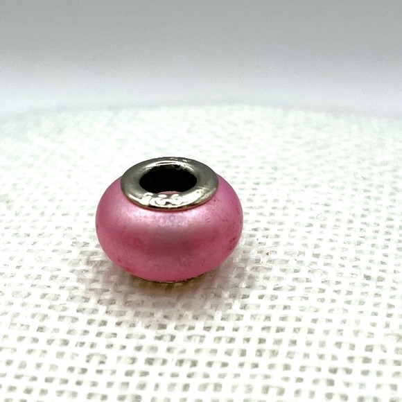 Sterling Silver 925 Pink Bead can be added to any bracelet Pandora Style - Picture 3 of 4
